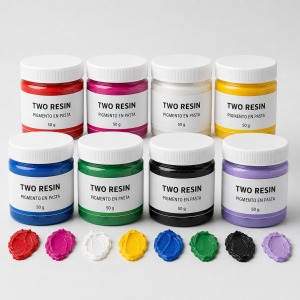 Kit de pigmentos en pasta para resina epoxi Two Resin – 8 envases de 50 g