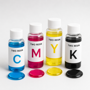 Kit de tintas líquidas CMYK para resina epoxi Two Resin – 4 × 60 ml